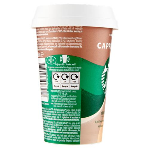 Starbucks Cappuccino Iced Coffee Carton Drinks 10 x 220ml